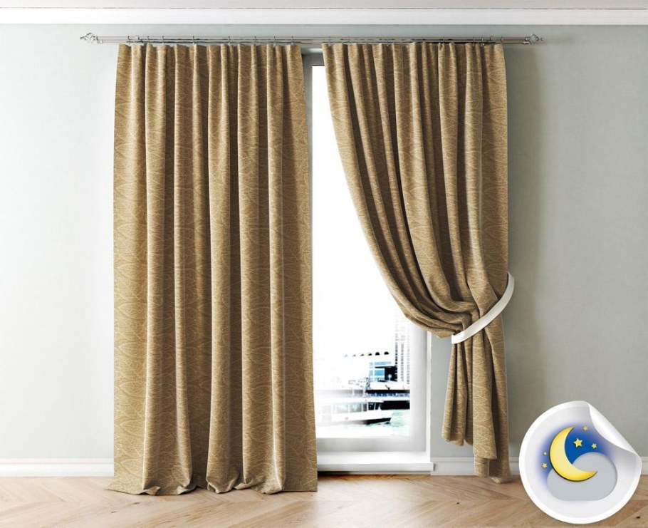 Шторы по полу