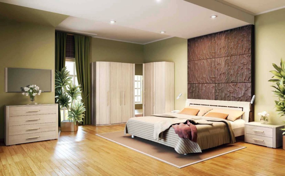 Светлая мебель для спальни