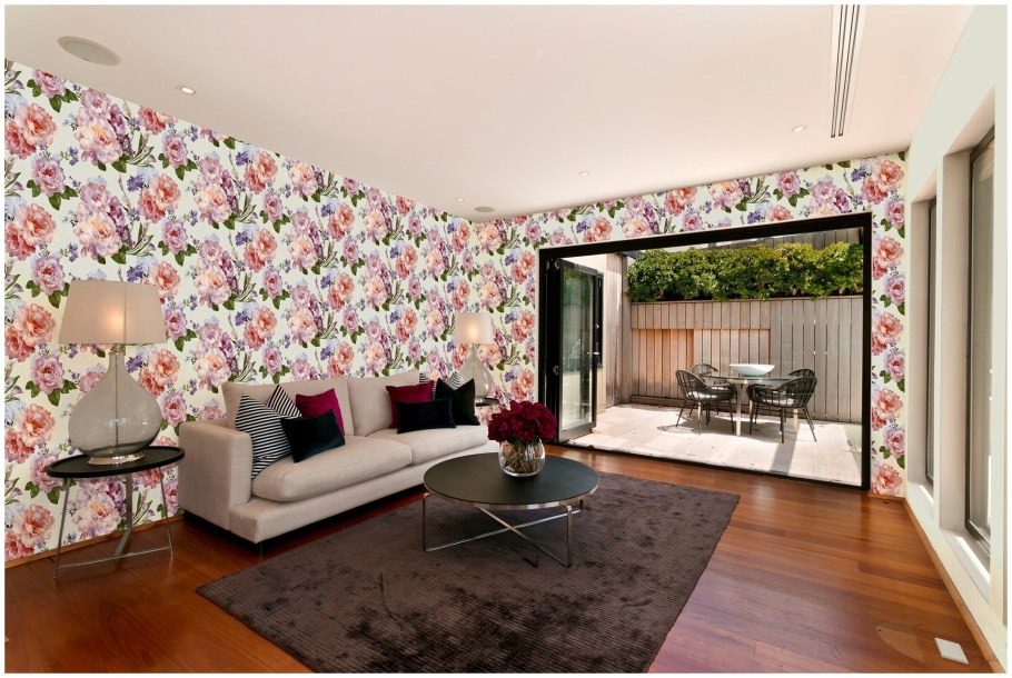 Обои Элизиум Магнолия в интерьере