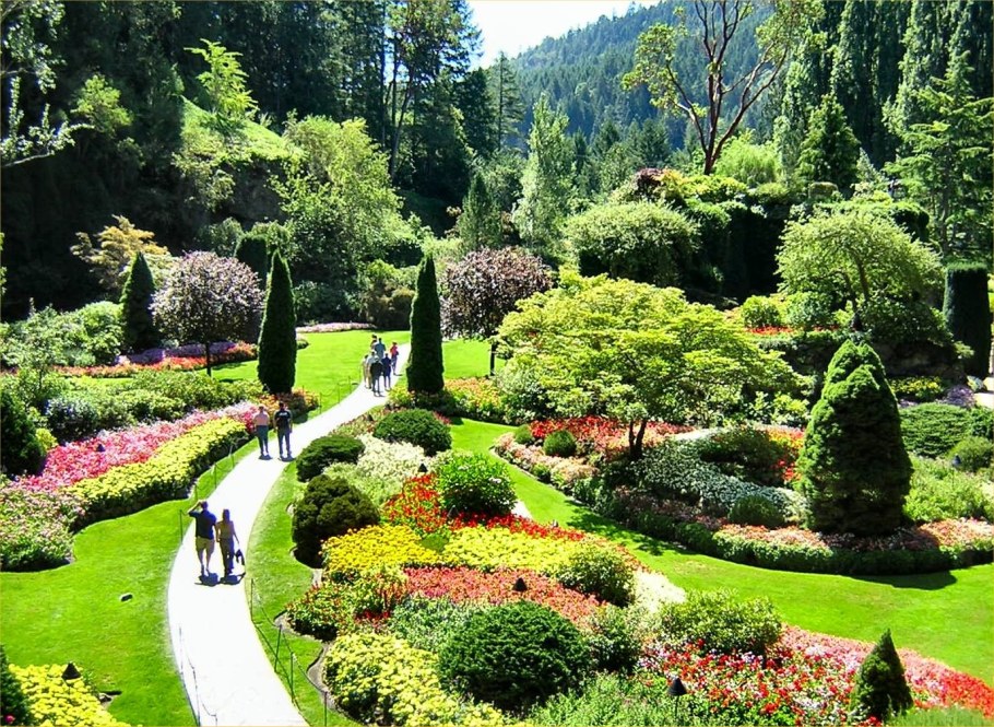 Ботанический сад пейзажный стиль