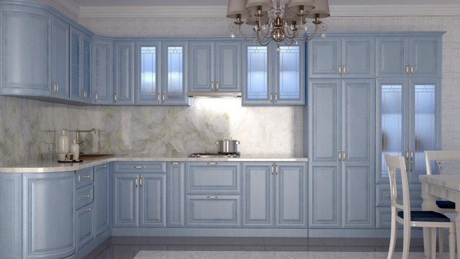 Кухня Нео классика патина шампань