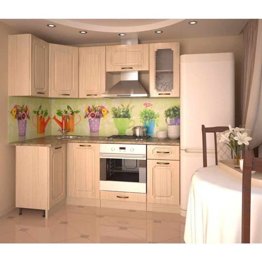 Кухонный гарнитур "гарнитур 13 грецкий орех 1800*1200 правый"