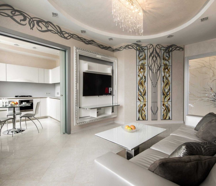 Кухня гостиная арт деко