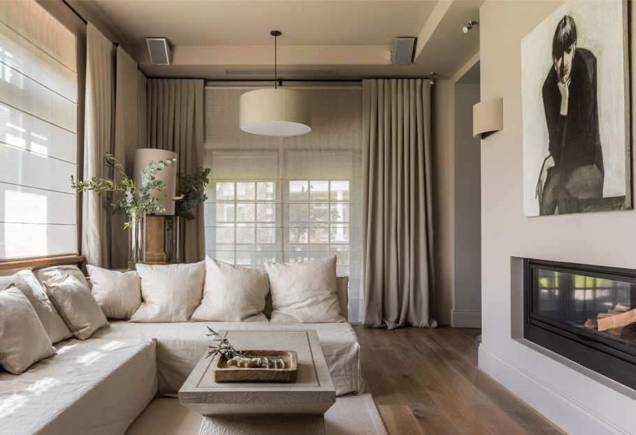 Интерьер в натуральных тонах