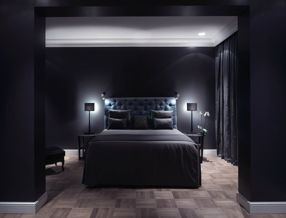 Комната тотал Блэк с подсветкой
