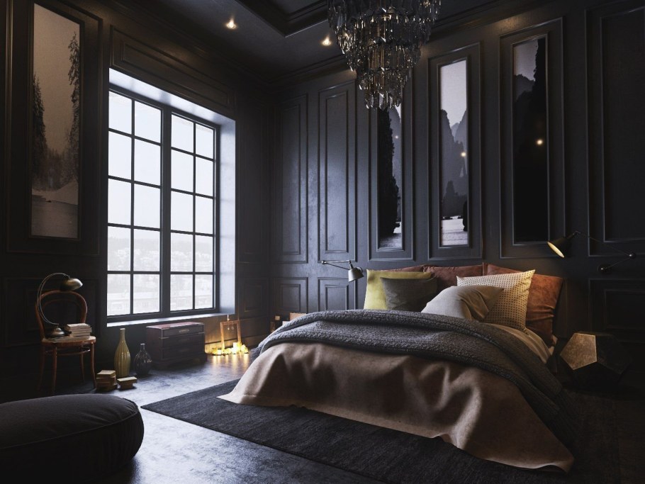 Темный интерьер