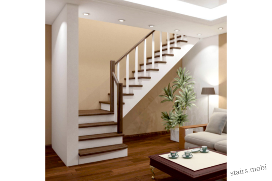 Лестница из сосны к-002м/1