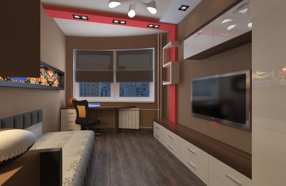 Комната подростка 12 метров