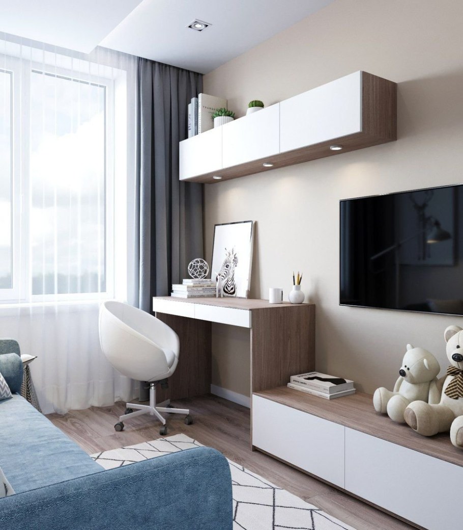 Гостиная с письменным столом