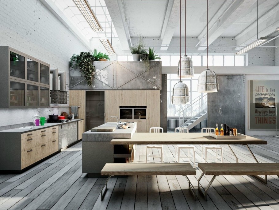 Кухня лофт Индастриал
