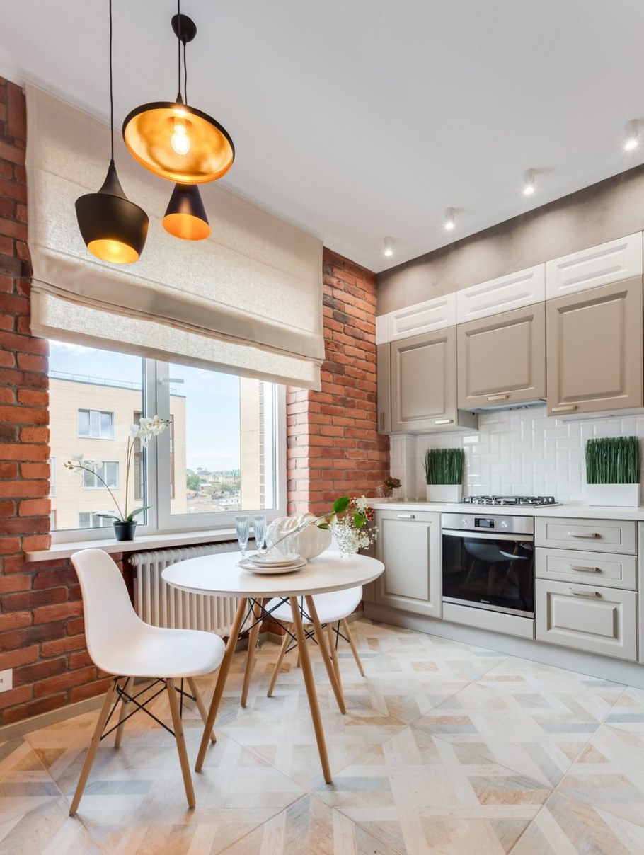 Кухня в стиле лофт 14м2