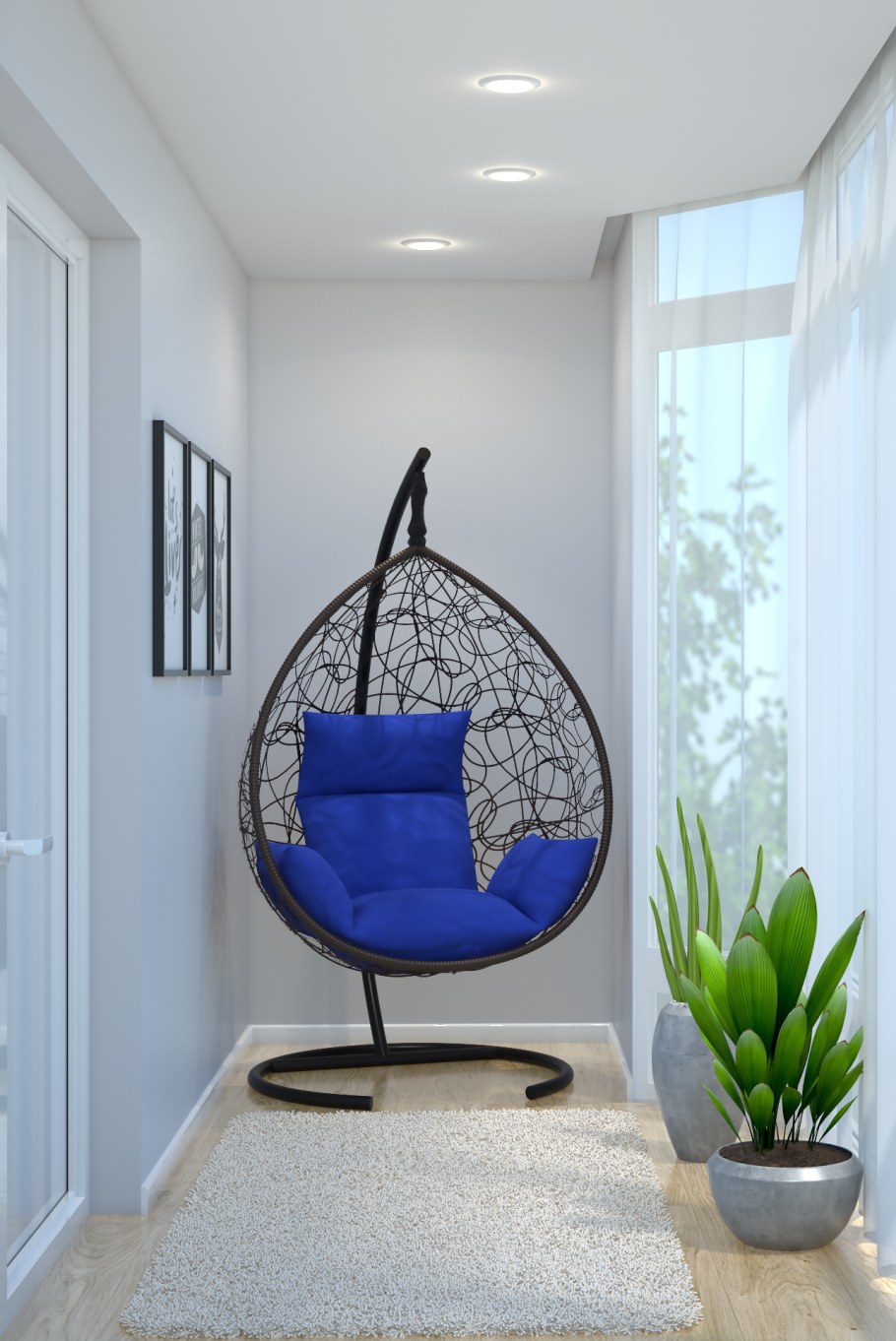 Кресло подвесное двойное Куба КПДК-2023