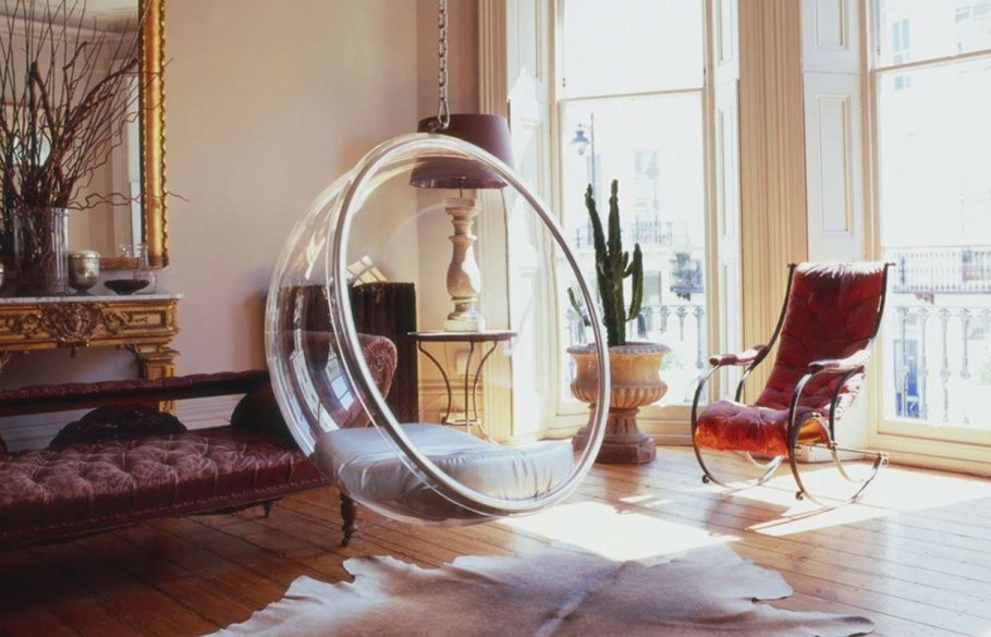 Кресло подвесное Bubble Chair черное