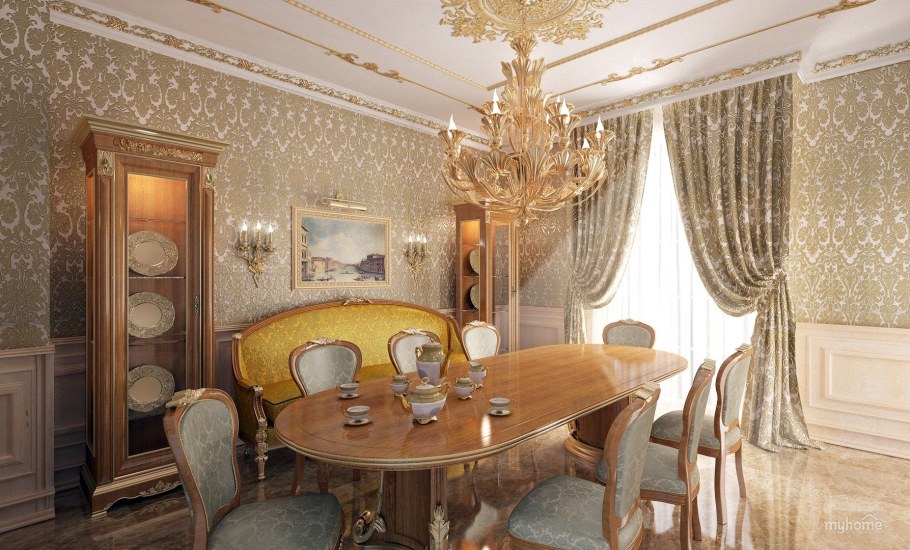 Столовая в классическом стиле