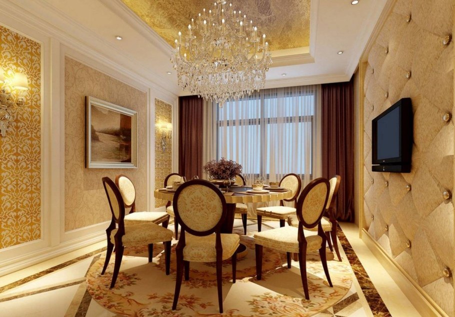 Интерьер в золотистых тонах