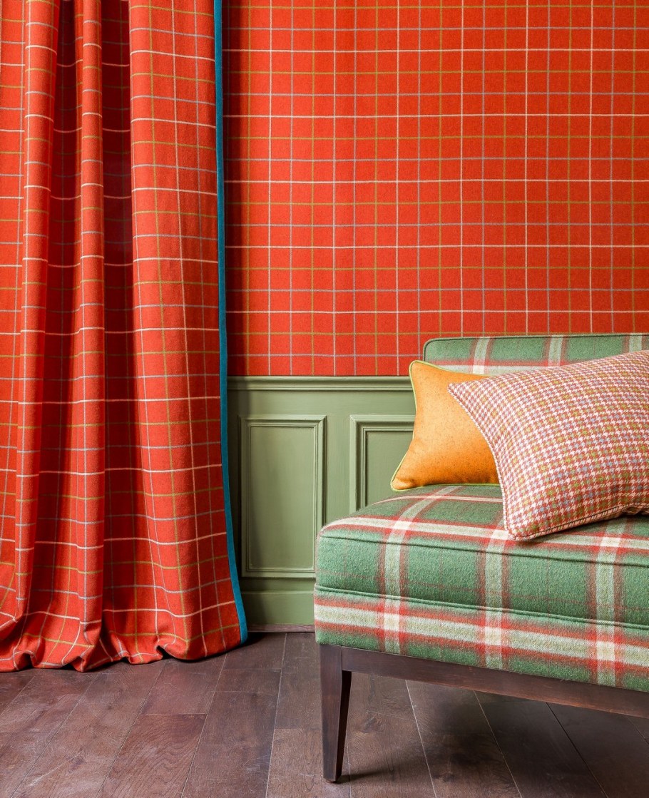 Ткань на стену вместо обоев