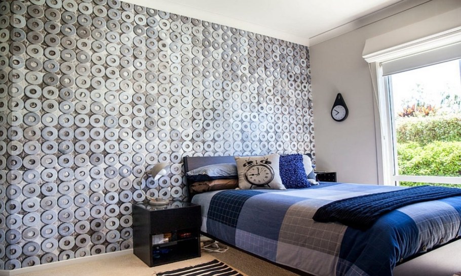 Декор стены в спальне