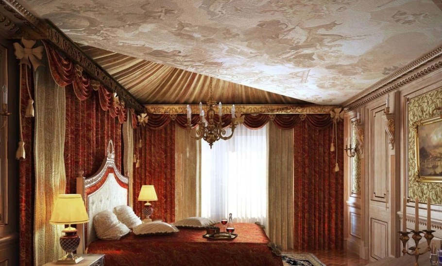 Спальня в старинном стиле