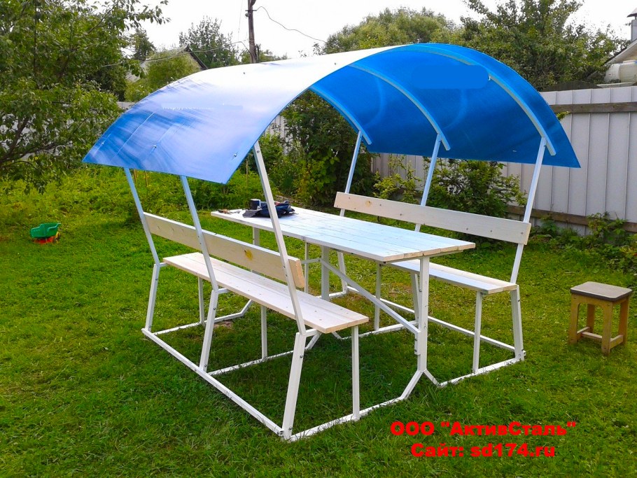 Беседка из полипропиленовых труб