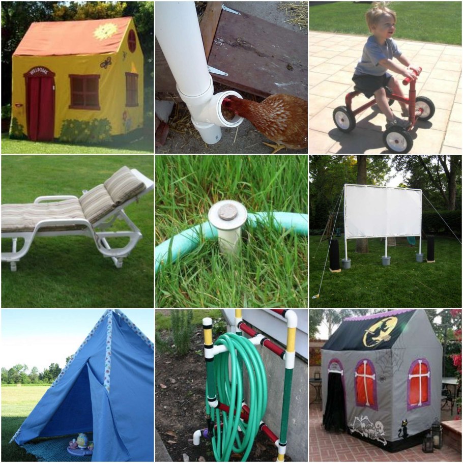 Изделия из ПВХ труб для дачи