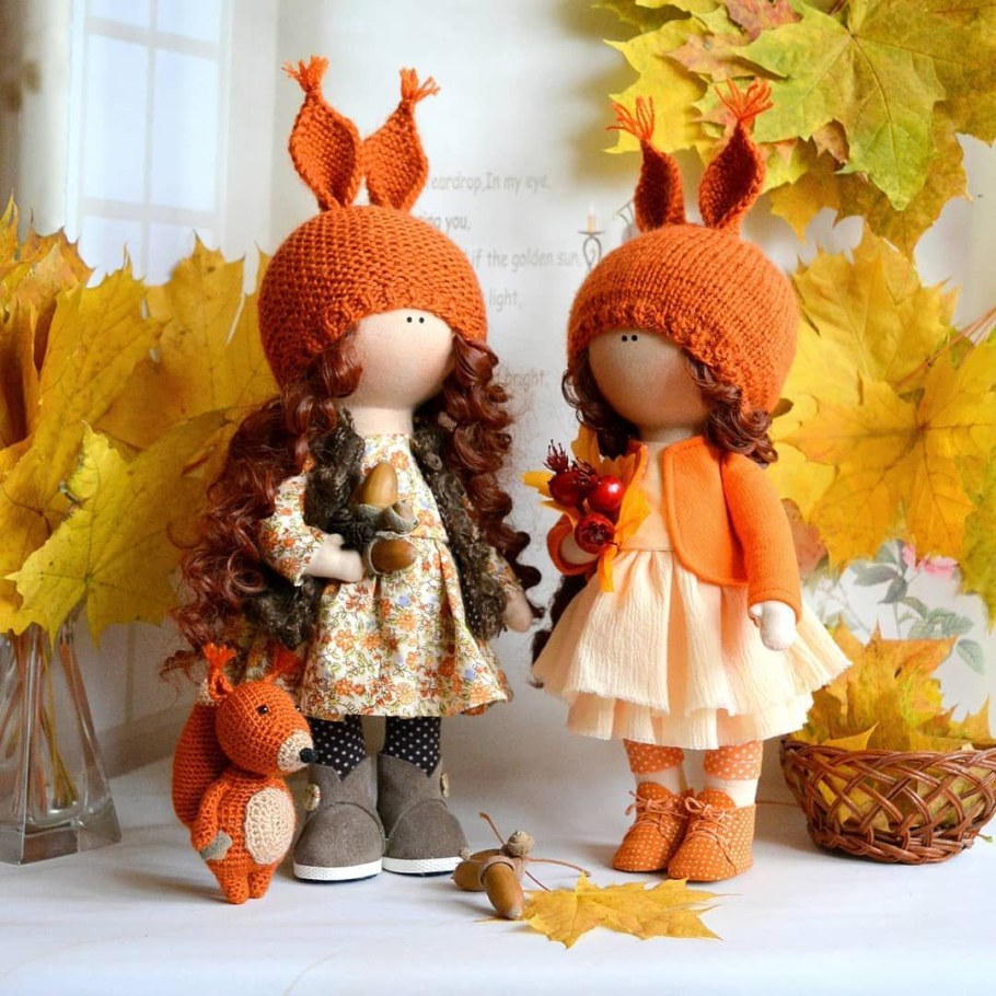 Осенние текстильные куклы