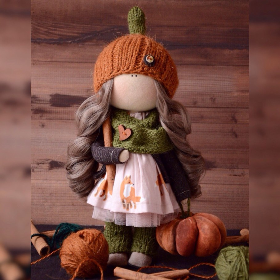 Тряпичная интерьерная кукла