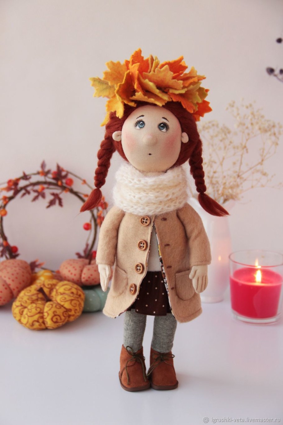 Осенняя интерьерная куколка