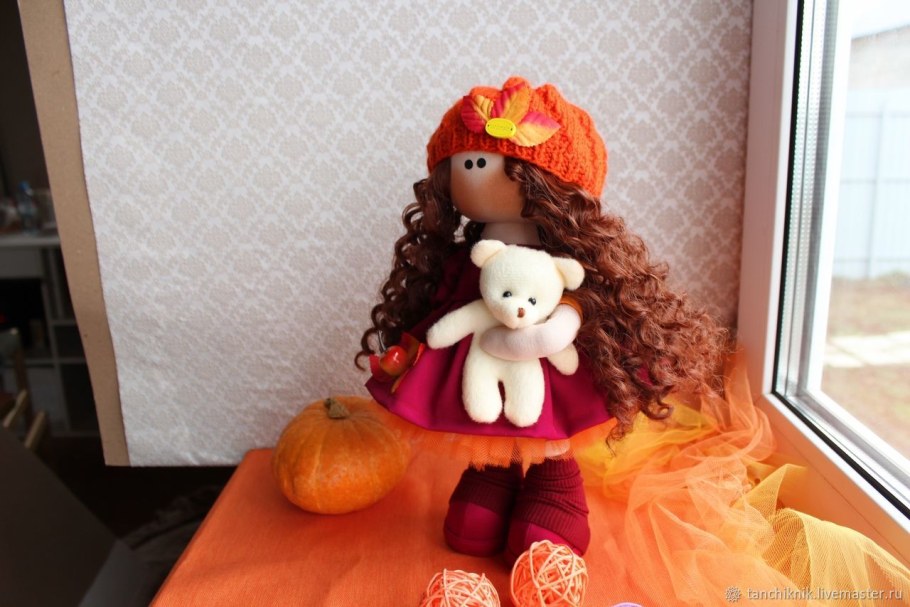 Кукла тыквоголовка осень