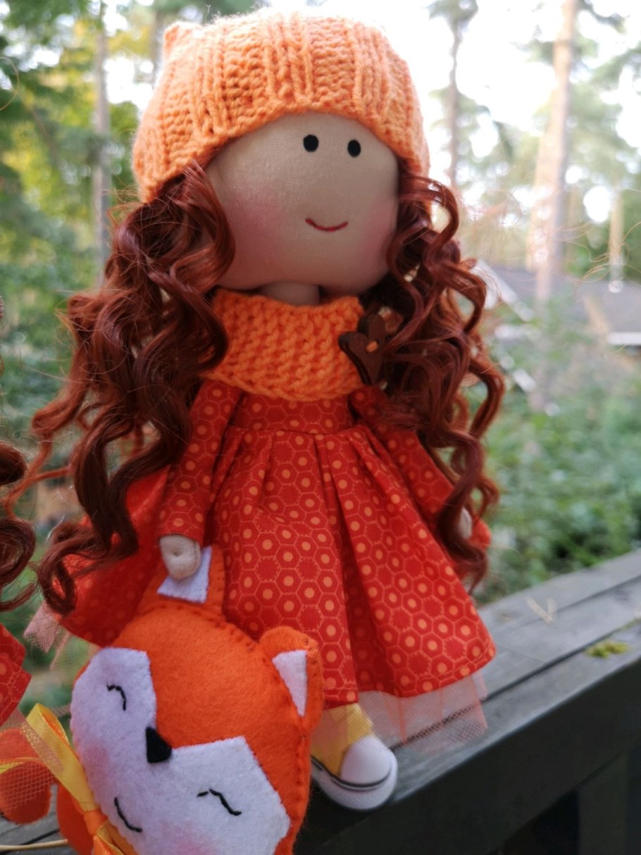 Осенняя кукла Тильда