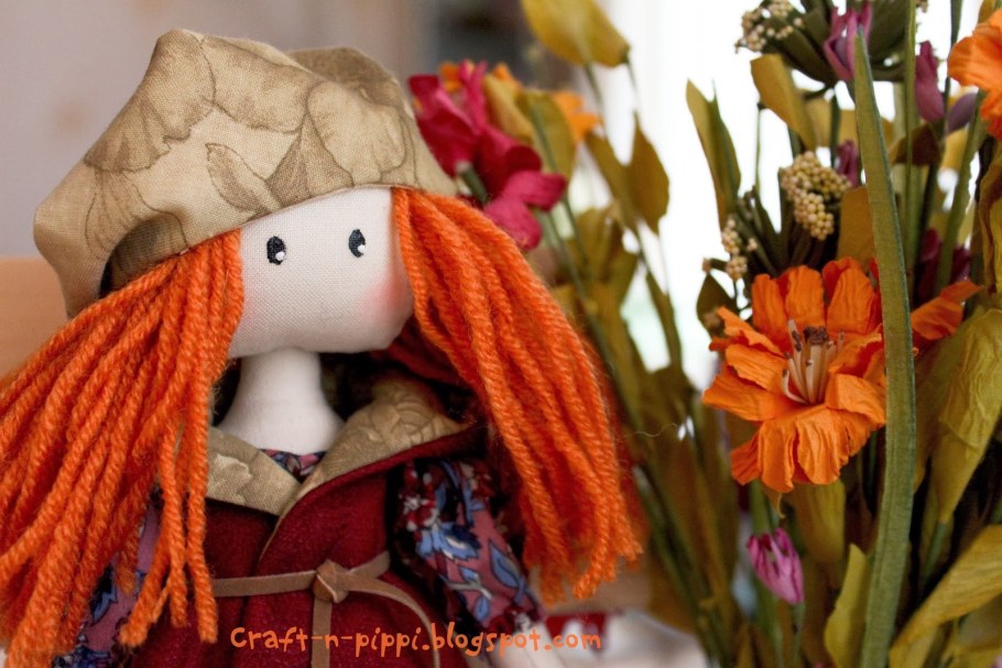 Осенние куколки из ткани 