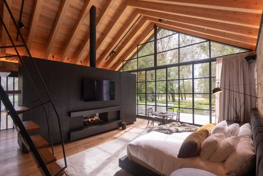 Интерьер загородного дома в стиле барнхаус