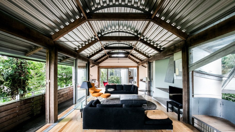 Барнхаус интерьер спальни