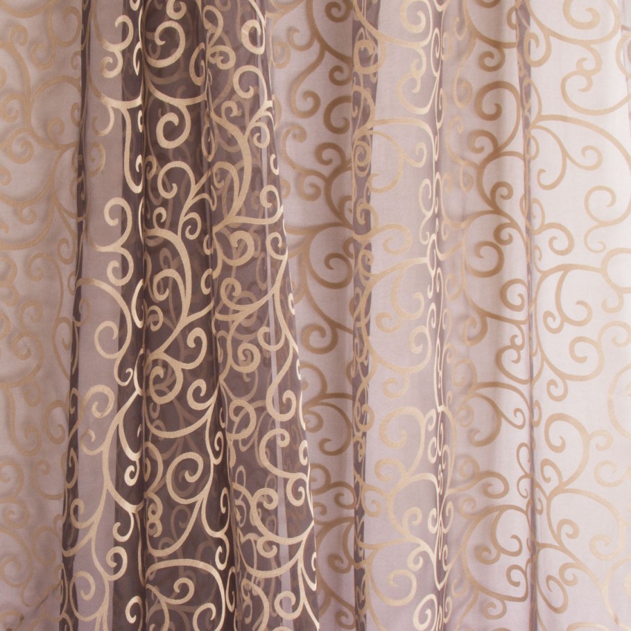 Тюль с завитками