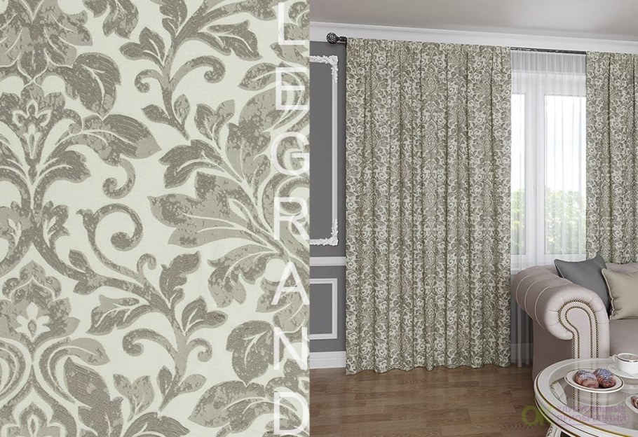 Шторы с вензелями