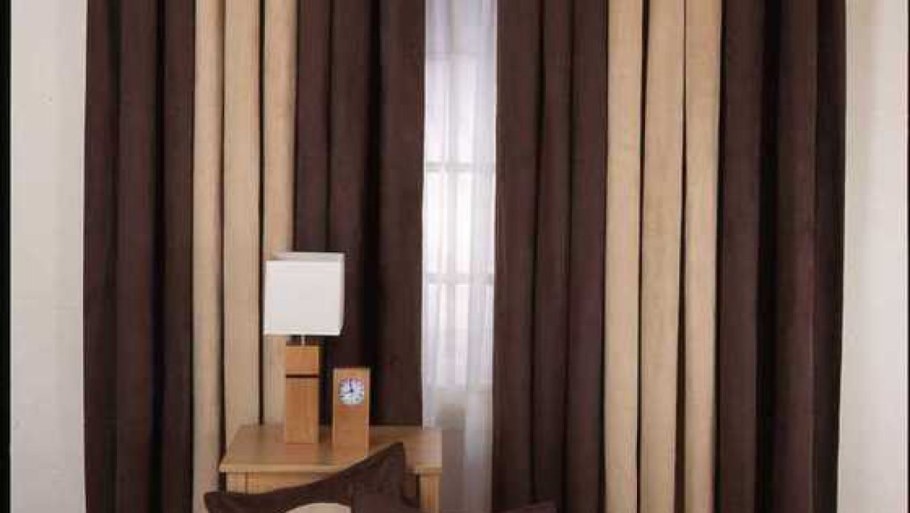 Коричневые шторы Леруа Мерлен