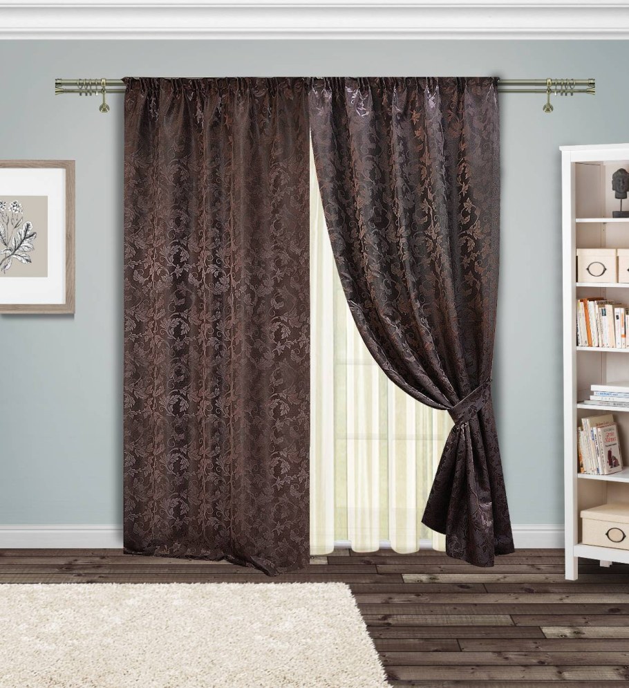 Цвет венге шторы