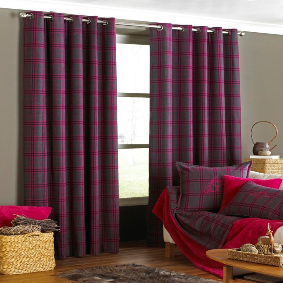 Шторы на люверсах в интерьере