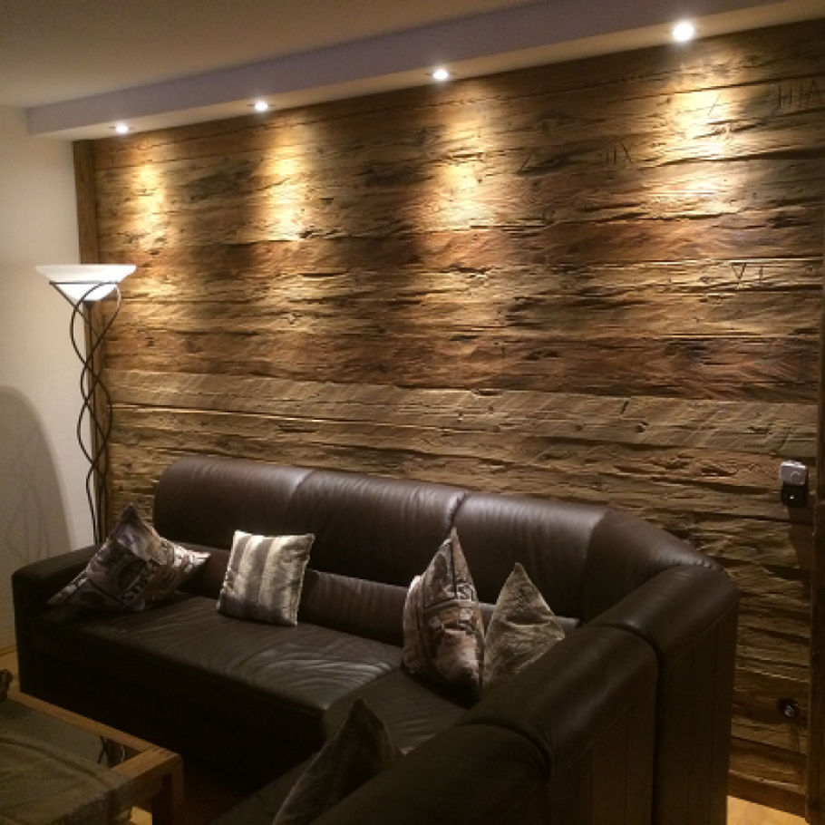 Горбыль в отделке интерьера