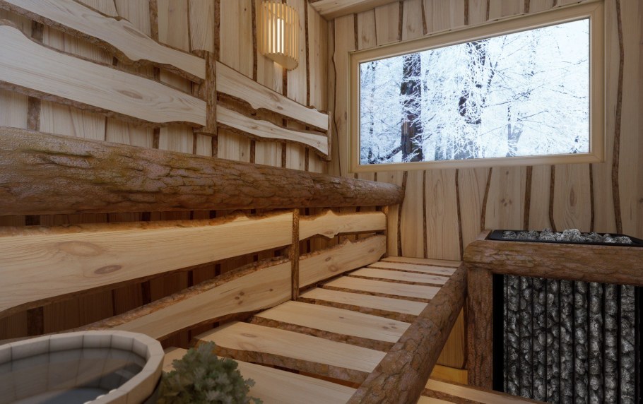 Необрезная доска липа для бани