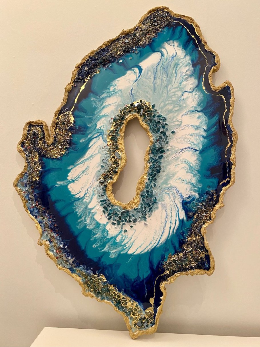 Картины жеода эпоксидная смола