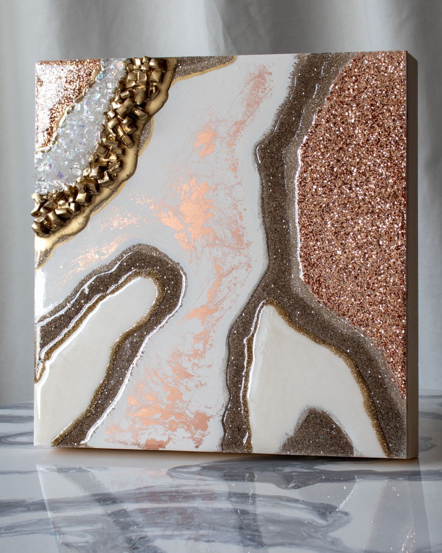 Картина срез камня эпоксидной смолой