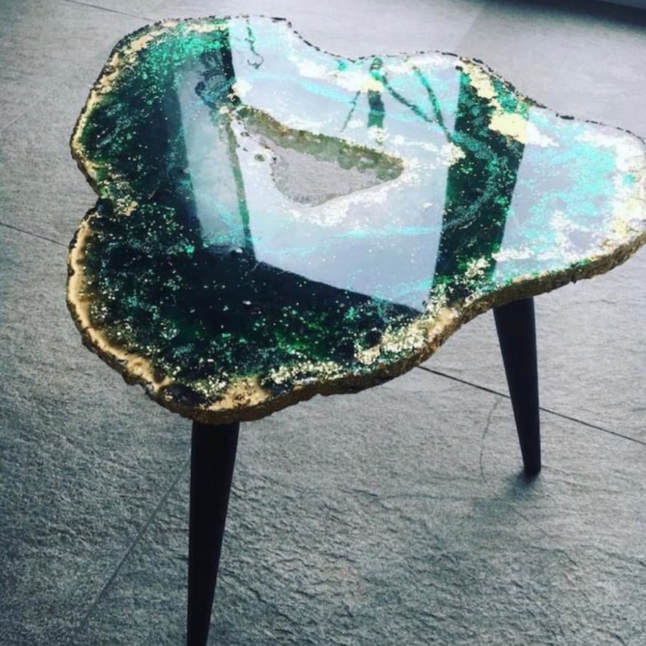 Стол жеода эпоксидная смола