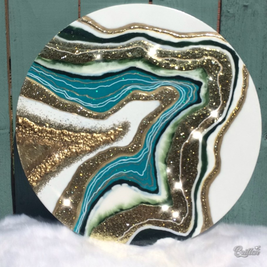 Срез камня Geode Resin Art