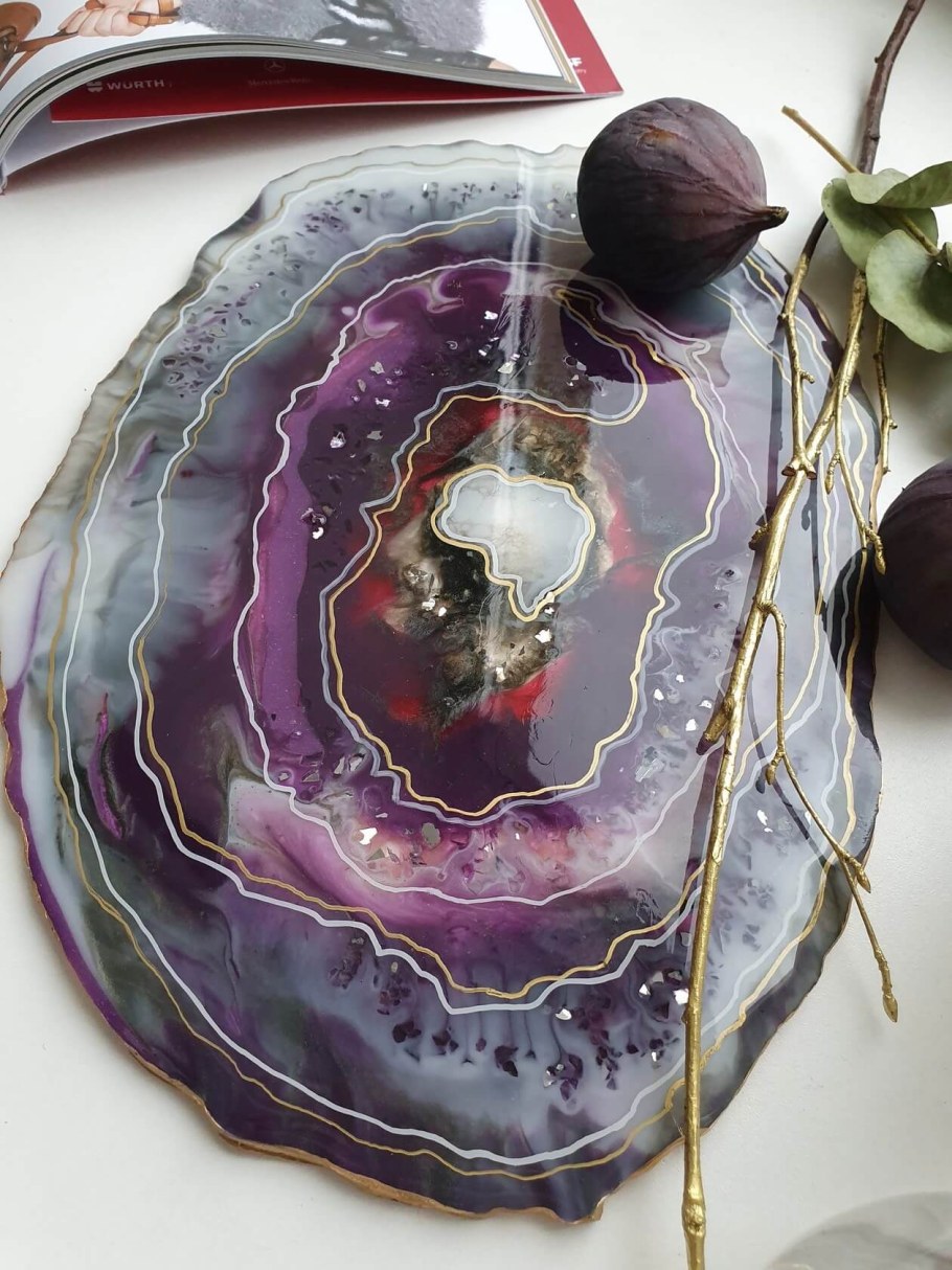 Жеода эпоксидной смолой мастер класс