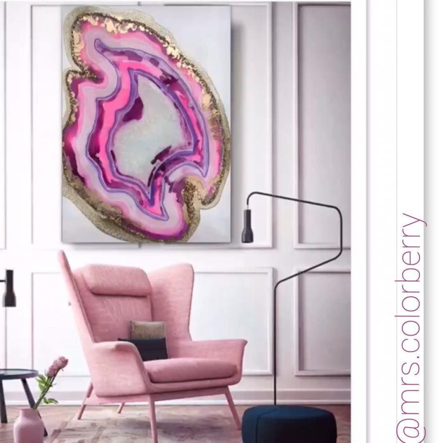 Жеода из эпоксидной смолы в интерьере