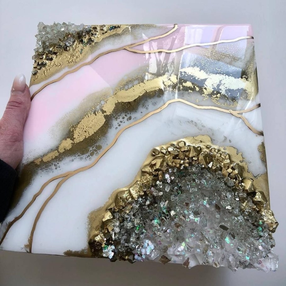 Жеода эпоксидной смолой мастер класс