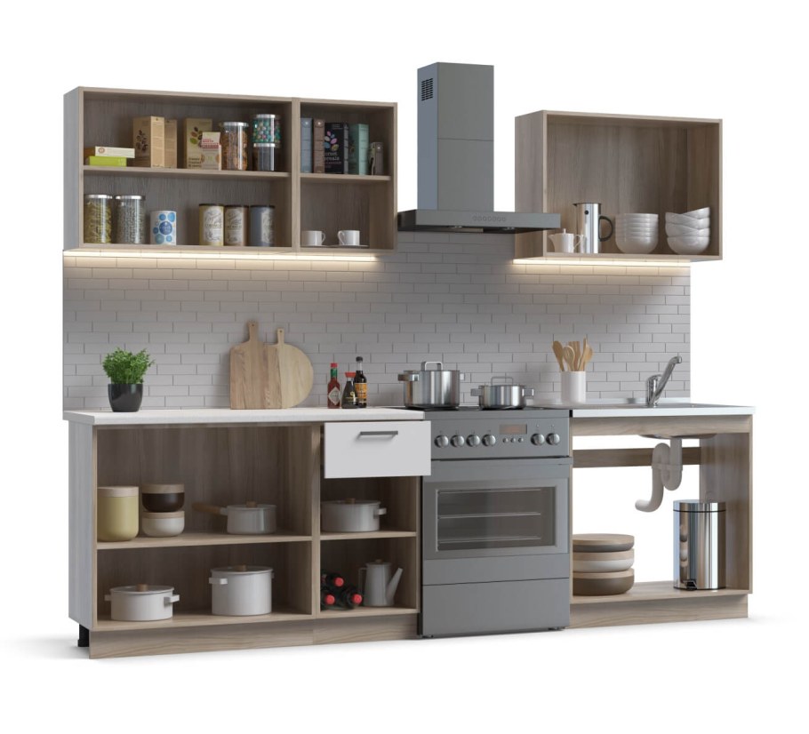 Кухонный гарнитур Люкс-200 сонома