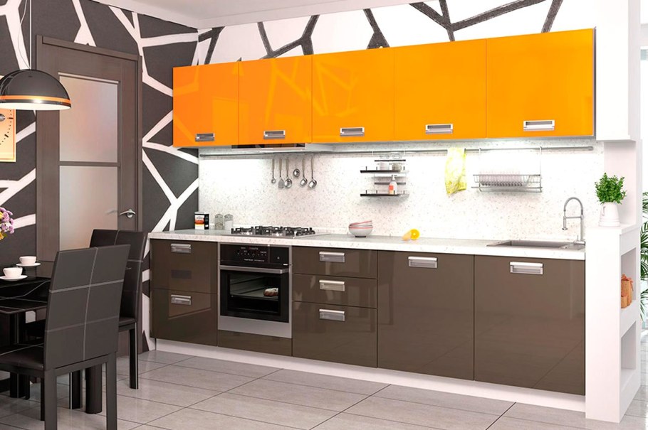 Кухня модульная Киара (прямая) 3,65