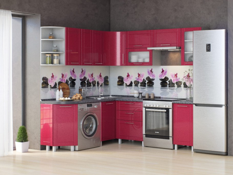 Кухонный гарнитур углом