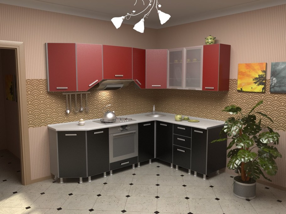 Кухонная гарнитура угловая